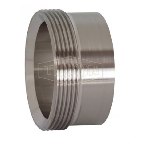 Heavy Wall Tank Ferrule, 2-1/2 in Nominal, Thread Beveled Seat End Style, 304 SS, Domestic